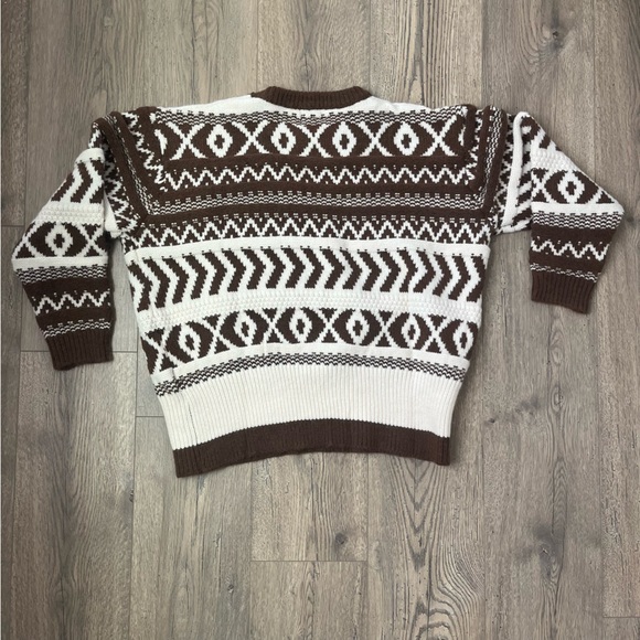 NWT Olia Chunky Knit Cozy Sweater Sz S Geomtric - Picture 4 of 4